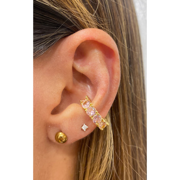 Earcuff UNAY Rosado / Dorad