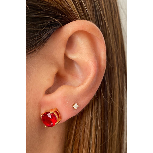 Aretes BRUN Rojo 8mm - OparinaAretes BRUN Rojo 8mmAretesOparinaOparina