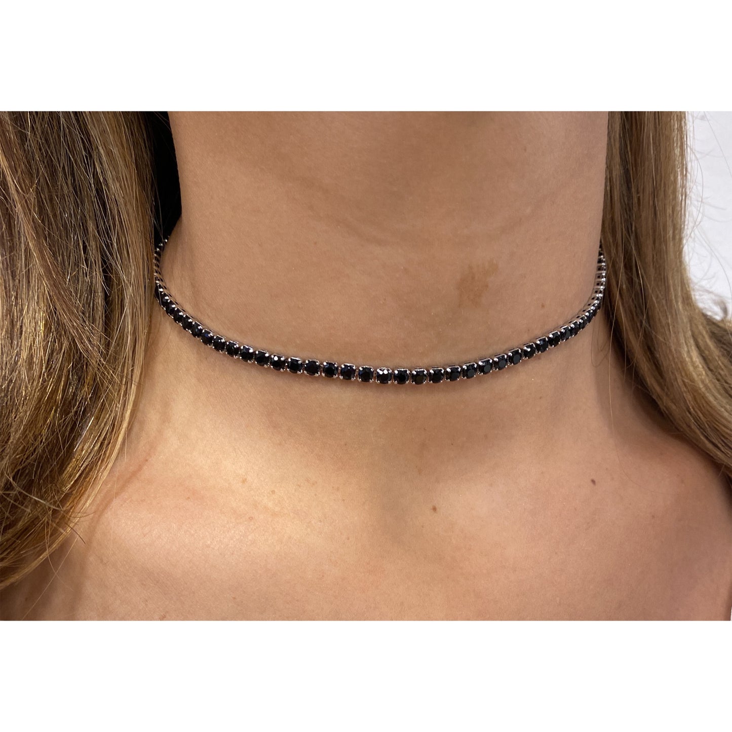 Choker BRAK Negro-Plateado