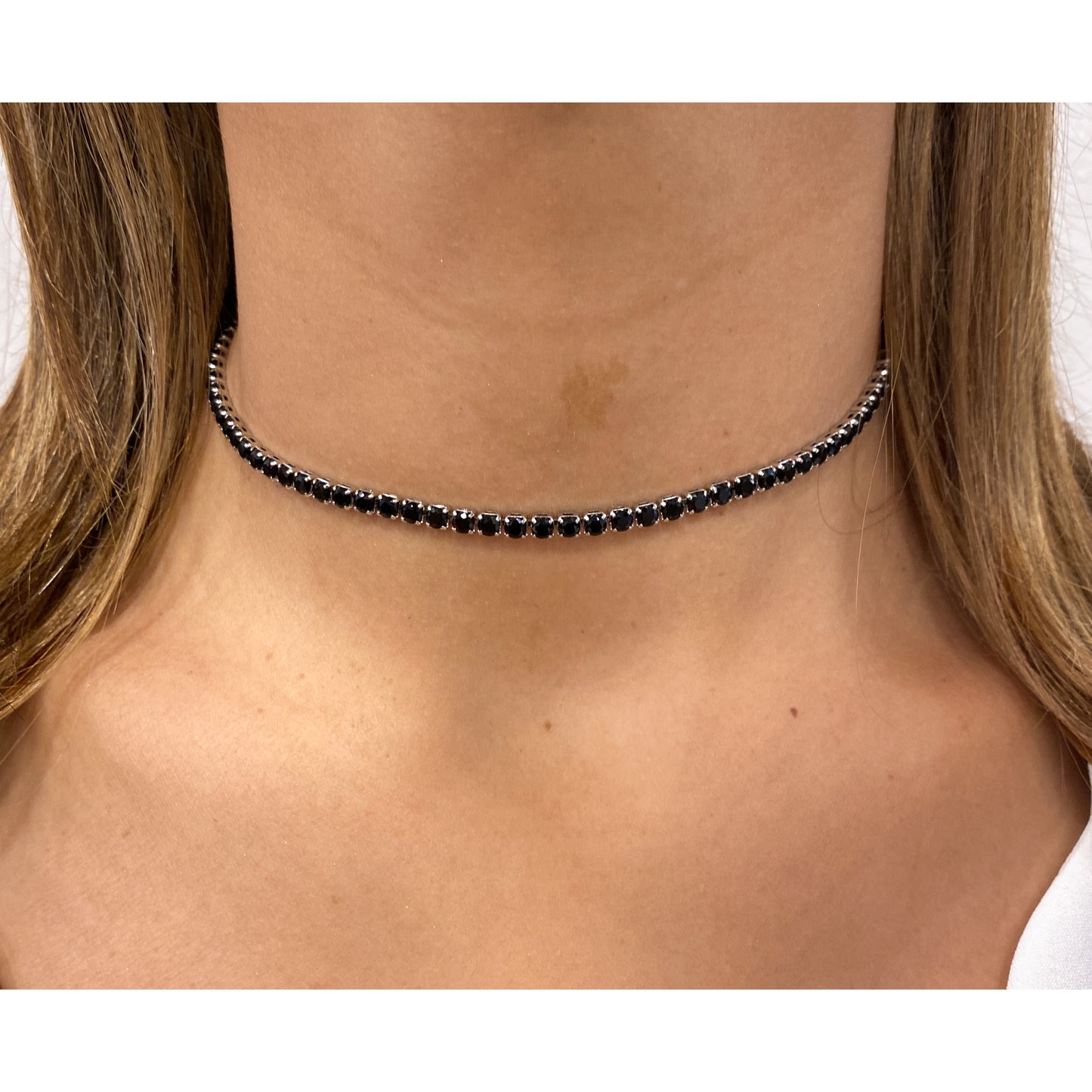 Choker BRAK Negro-Plateado