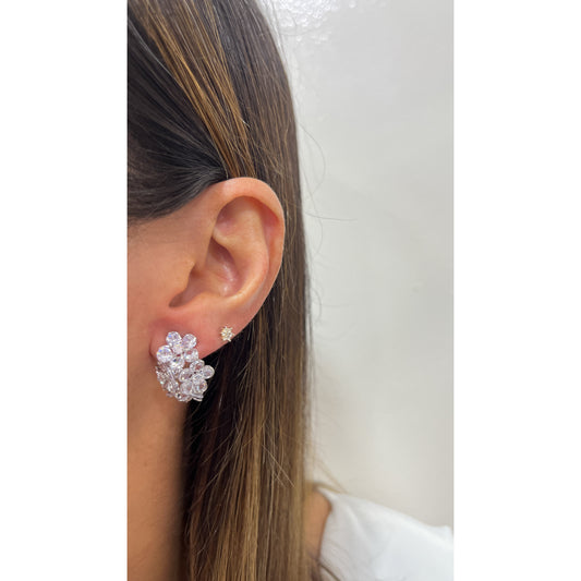 Aretes BICET Plateados