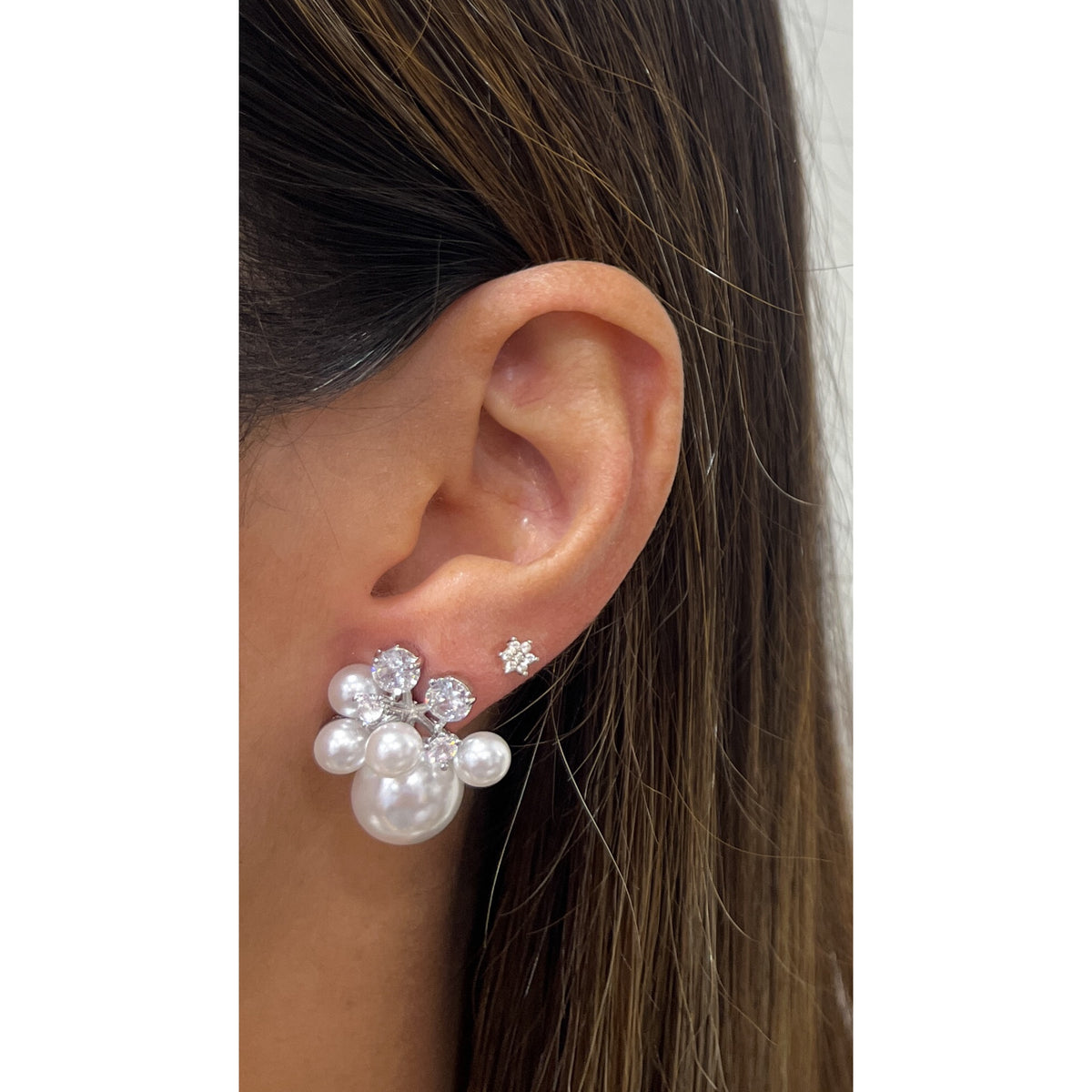Aretes NUMA Plateados